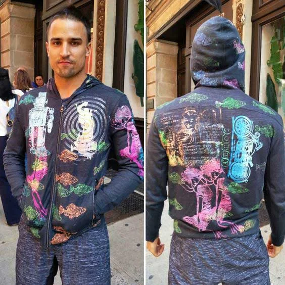 Alternative Organic cotton • Glow in the Dark • handprinted in BK, NY • TommyTees NYC Street Style