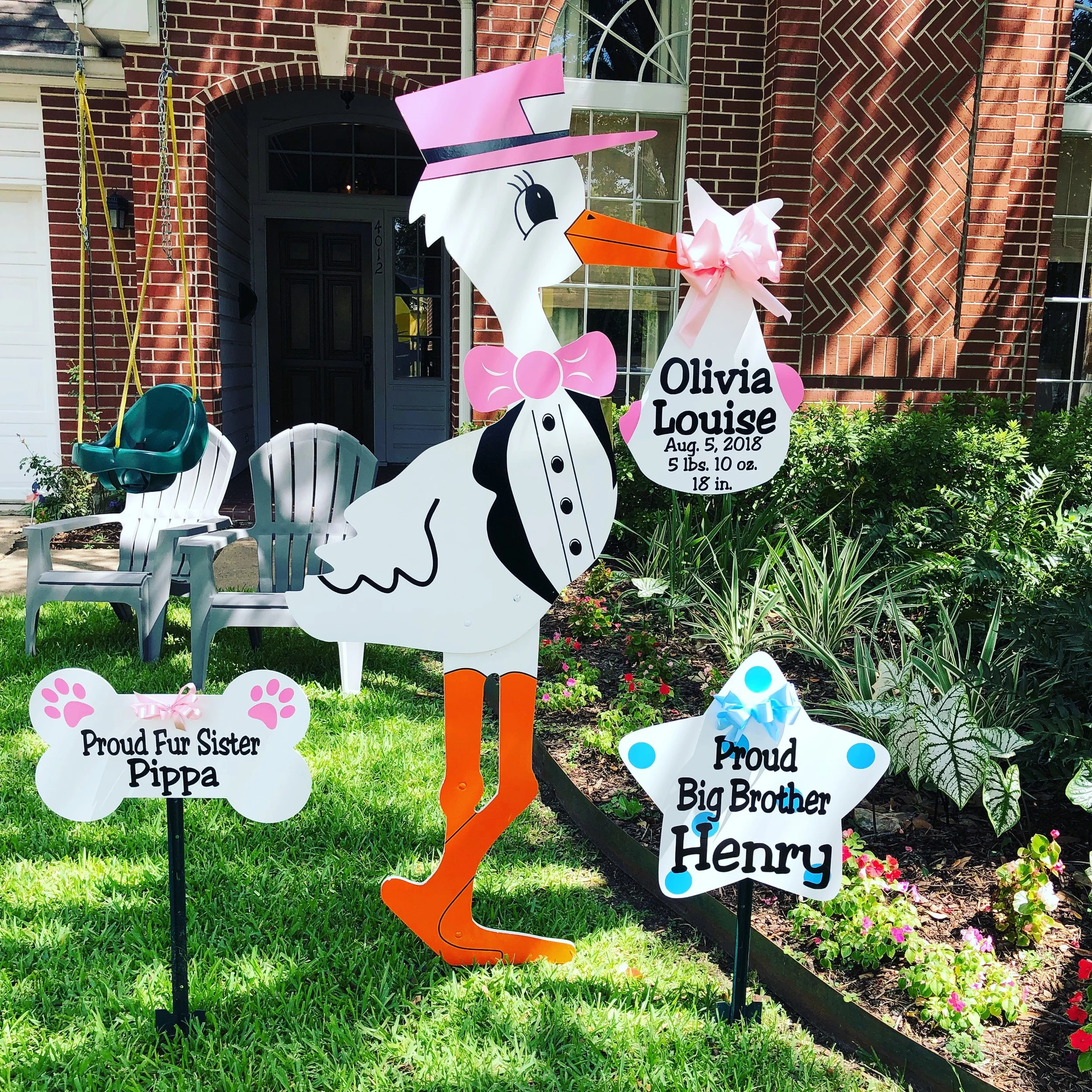 Living on a yard! OneSign Day Houston, Texas — One Sign Day: New Baby ...