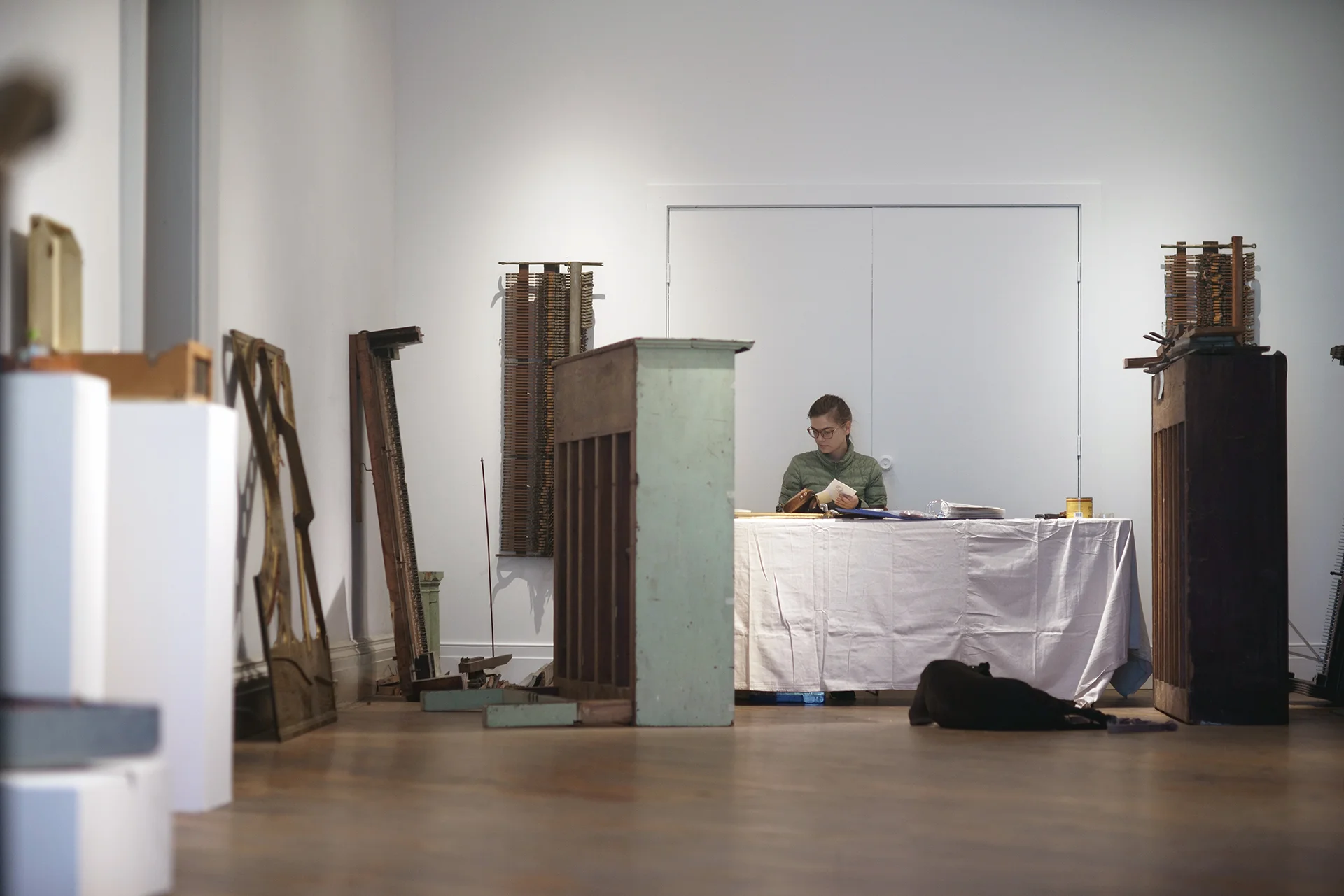  Barcarolle being worked on in the residency space 