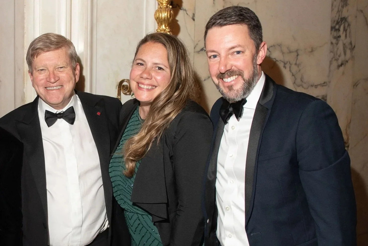  Tom Clark, Consul General of Canada in New York; Catherine Lapierre; David Brulotte, Delegate General of Québec in New York 