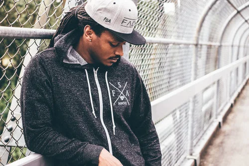 FSA Cross Design Unisex Zip Hoodie