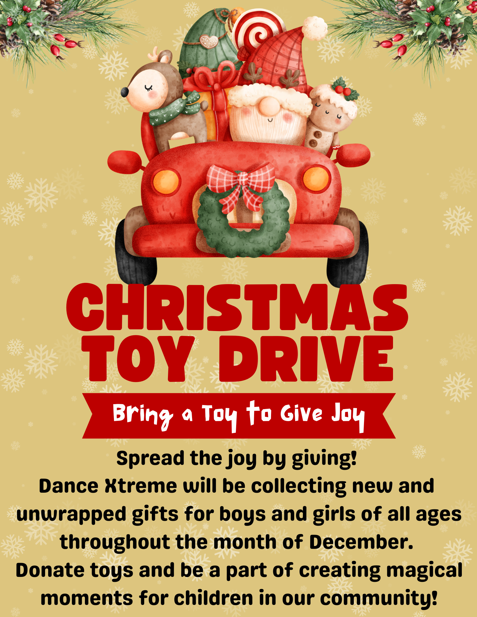 DANCE XTREME CHRISTMAS TOY DRIVE