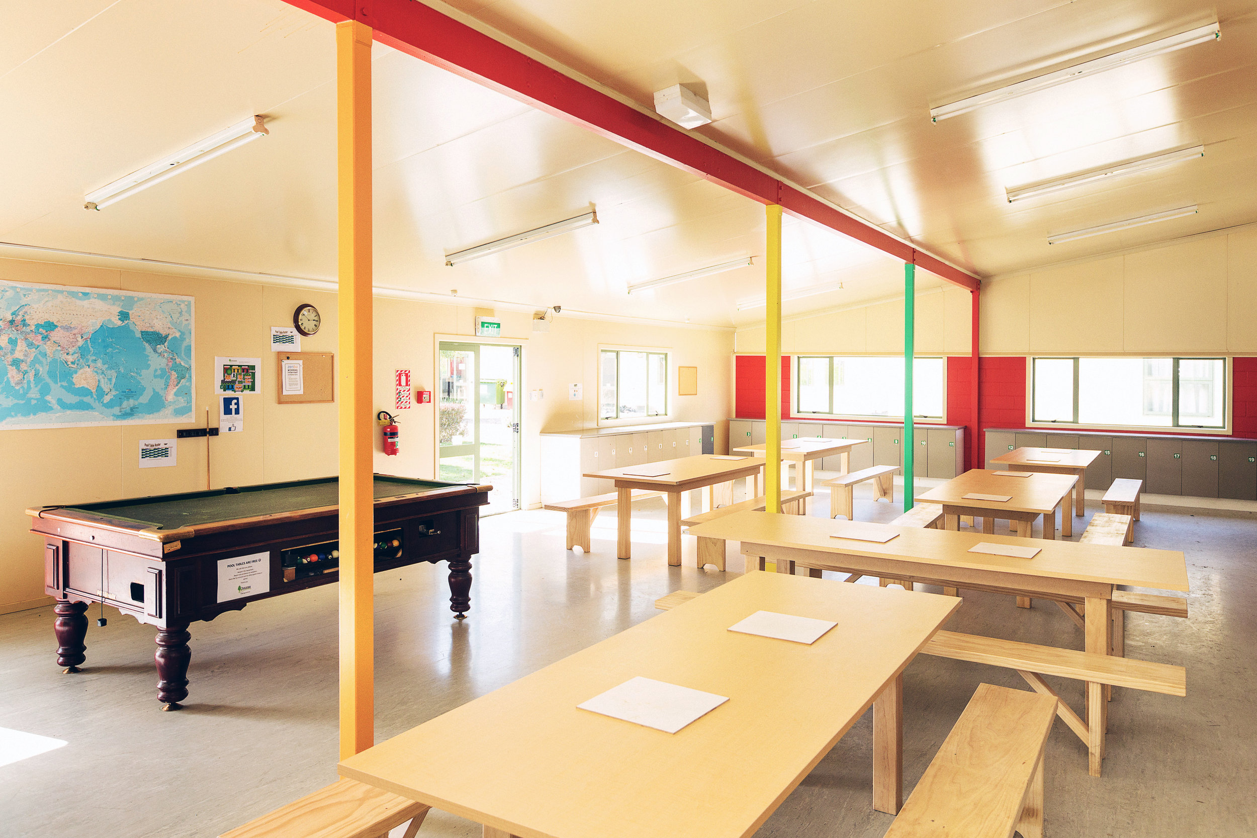 Two bright and spacious dining halls