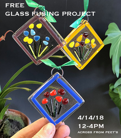 One per customer. Staff will call you a few days later to pick up your design after it has been in the kiln!