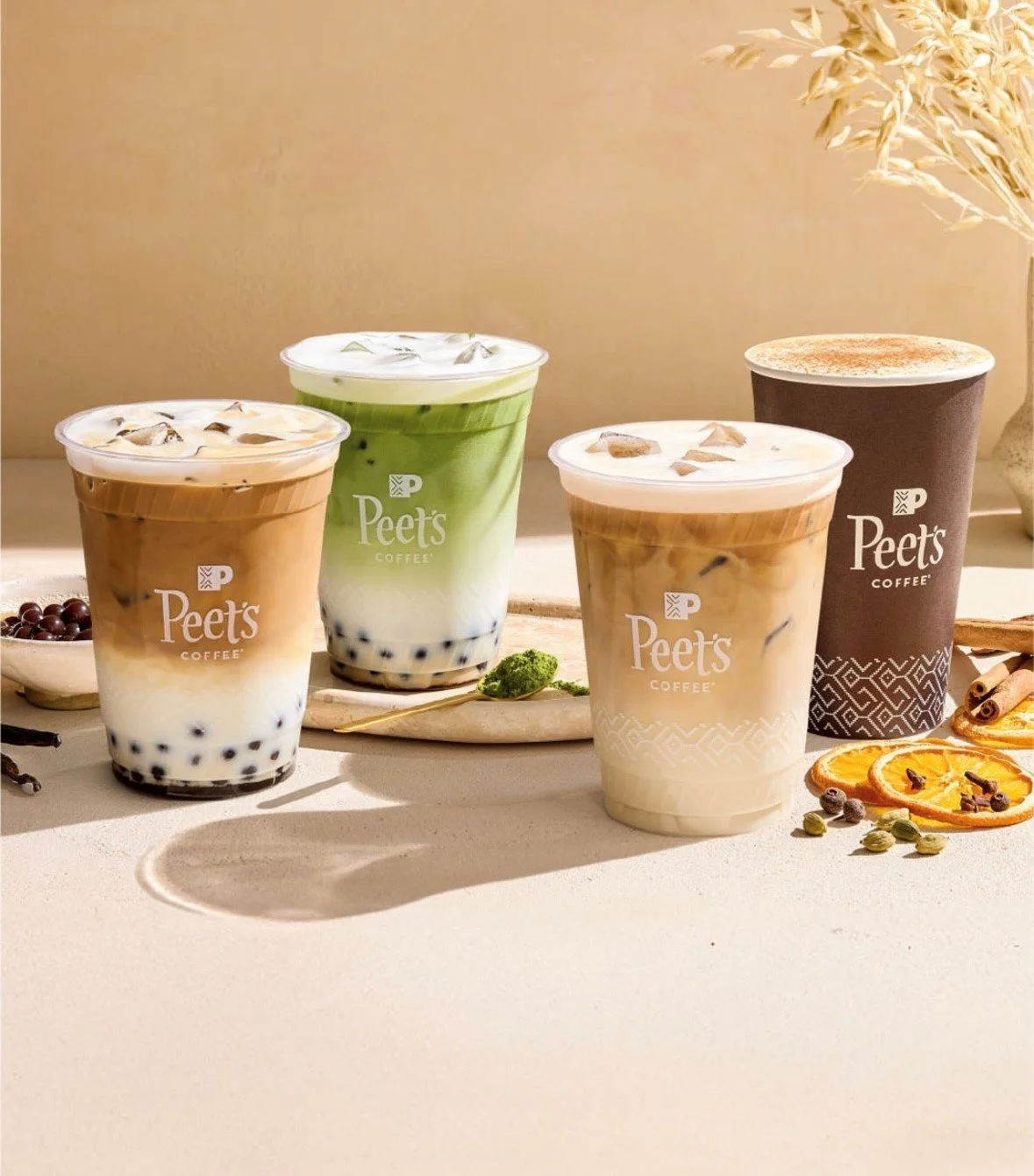 Fall flavors have landed &mdash; pumpkin, cardamom citrus, and now popping pearls. Bold, bright, and a must-try. @peetscoffee #berkeleyoriginal #fourthstreetshops