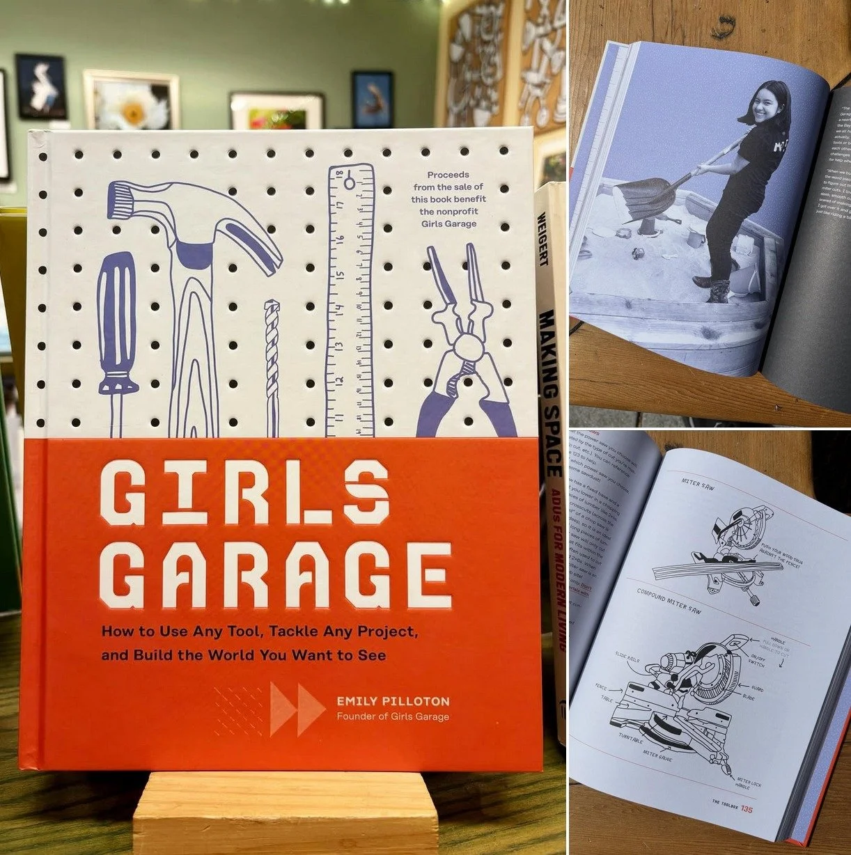 &ldquo;Fear Less. Build More!&rdquo; 📚 @buildersbooksource  is celebrating @girlsgarage with a new book full of tools, projects, and inspiration for the next generation of makers.
#fourthstreetberkeley #buildersbooksource #girlsgarage #discoveredinb