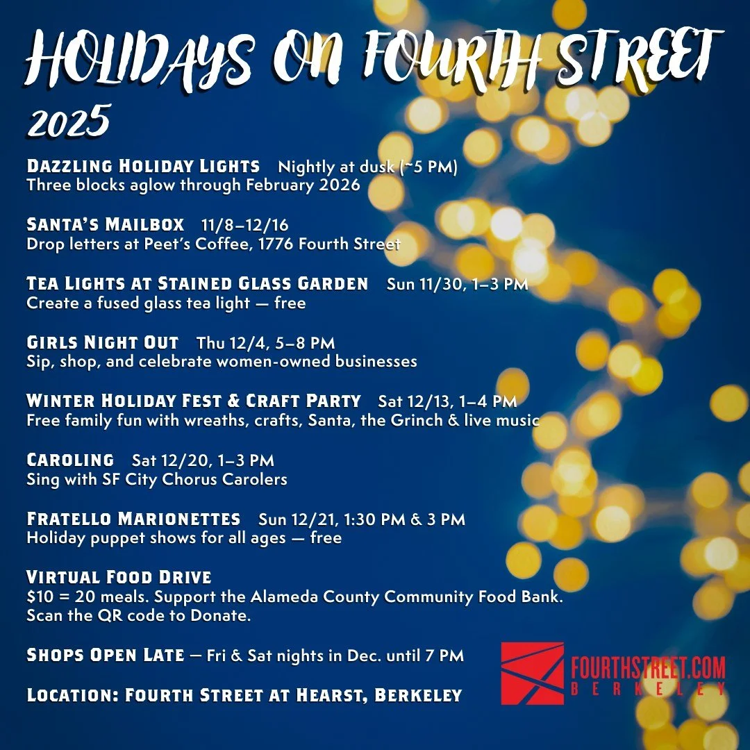 December has arrived on Fourth Street, and the neighborhood is glowing with activity. Shops are unveiling winter collections, makers&rsquo; markets are filling the street with creative energy, and a full calendar of events brings something for every 