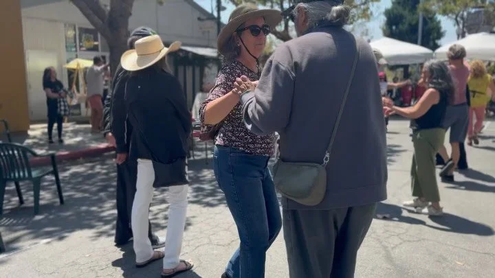 Come dance with us on Fourth Street, Berkeley. Today, Saturday, August 8,
1:00 PM  4:00 PM
All ages and community welcome!

A tradition now, 6 years strong, Edgardo Camb&oacute;n y su Orquesta is playing outside on Delaware at Fourth Street, we hope 
