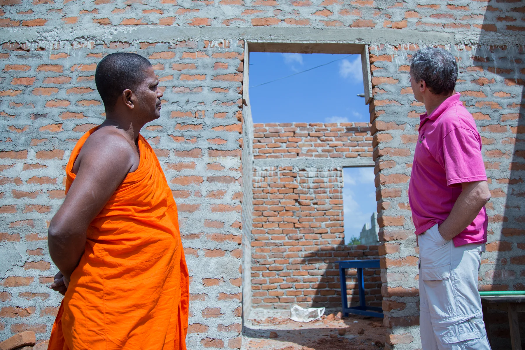 Looking at some of the ongoing building work.