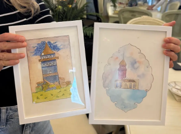 Maiden's Tower, Istanbul ottoman painting workshop 