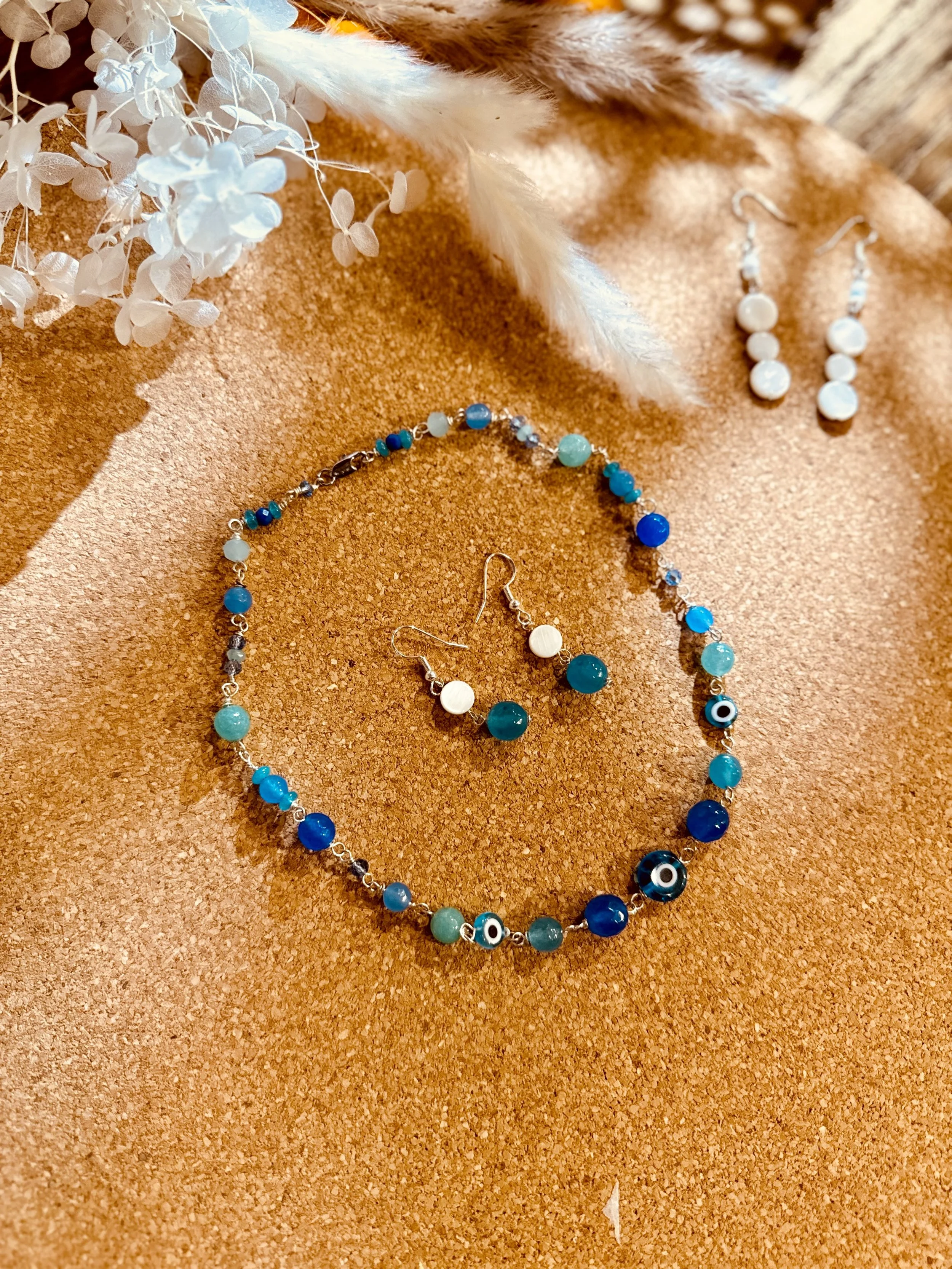 Sterling Silver Necklace with Gemstones workshop