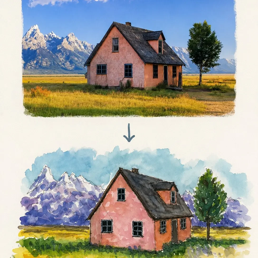Simplify a Photo into a Sketch