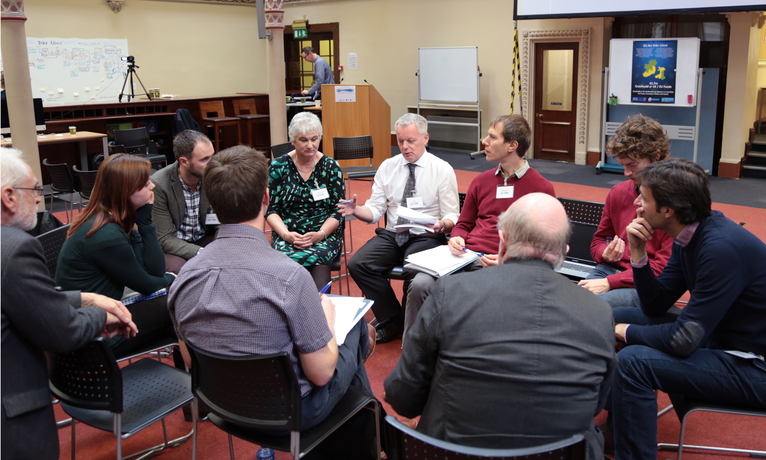 Participants during a breakout session
