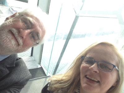 Paul with Prof Marina Candi, conference co-chair from Reykjavik University, Iceland