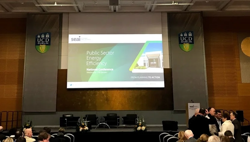 Fig.1 Public Sector Energy Efficiency National Conference in O'Reilly Hall at University College Dublin (UCD)
