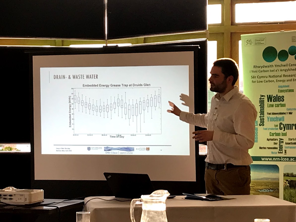Fig 2. Jan from Dwr-Uisce team presenting about heat recovery.