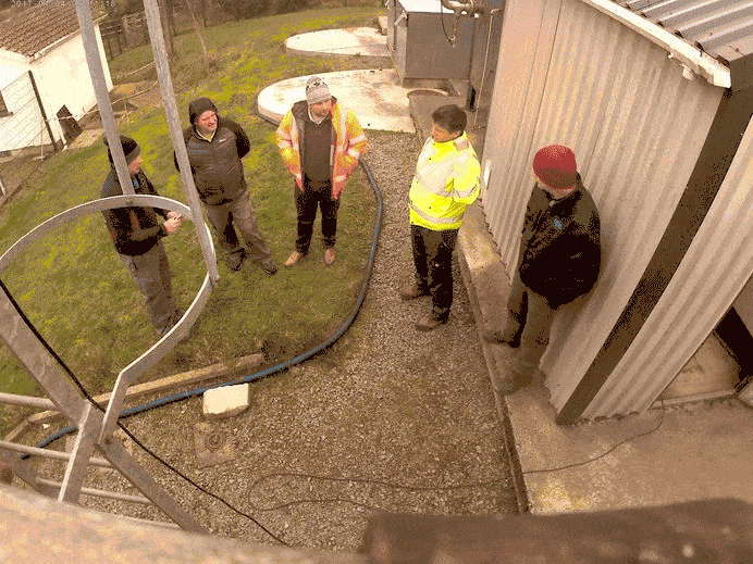 Camera recording in Blackstairs showing the exact spot where we will install a pump-as-turbine to provide 25% of the energy needed to run their local water treatment plant.