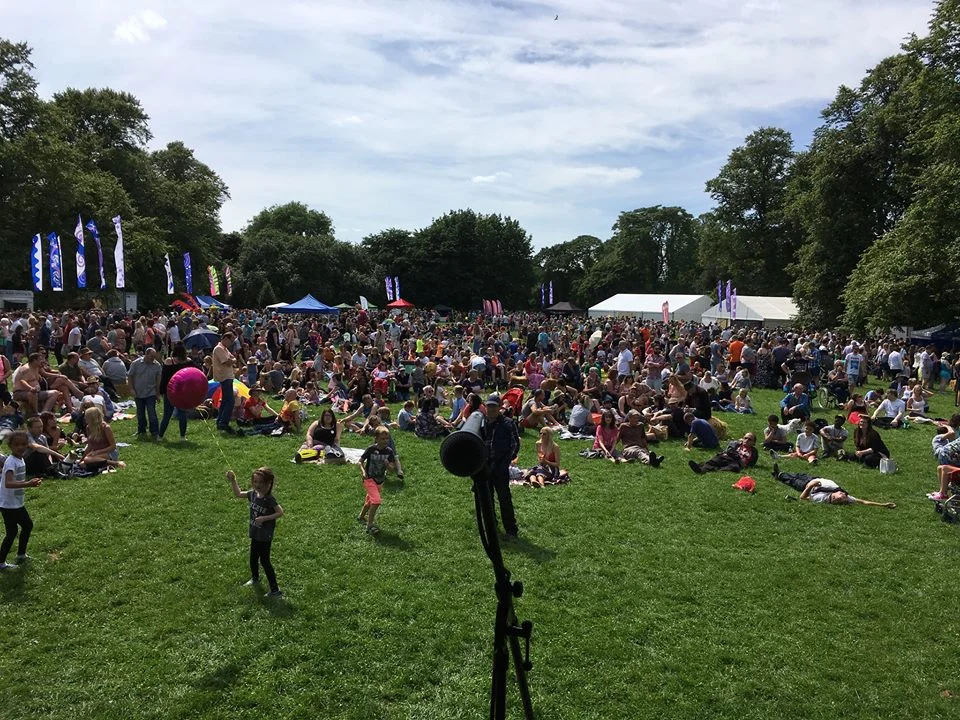 Adam's view of audience at the Big Gig in Hull