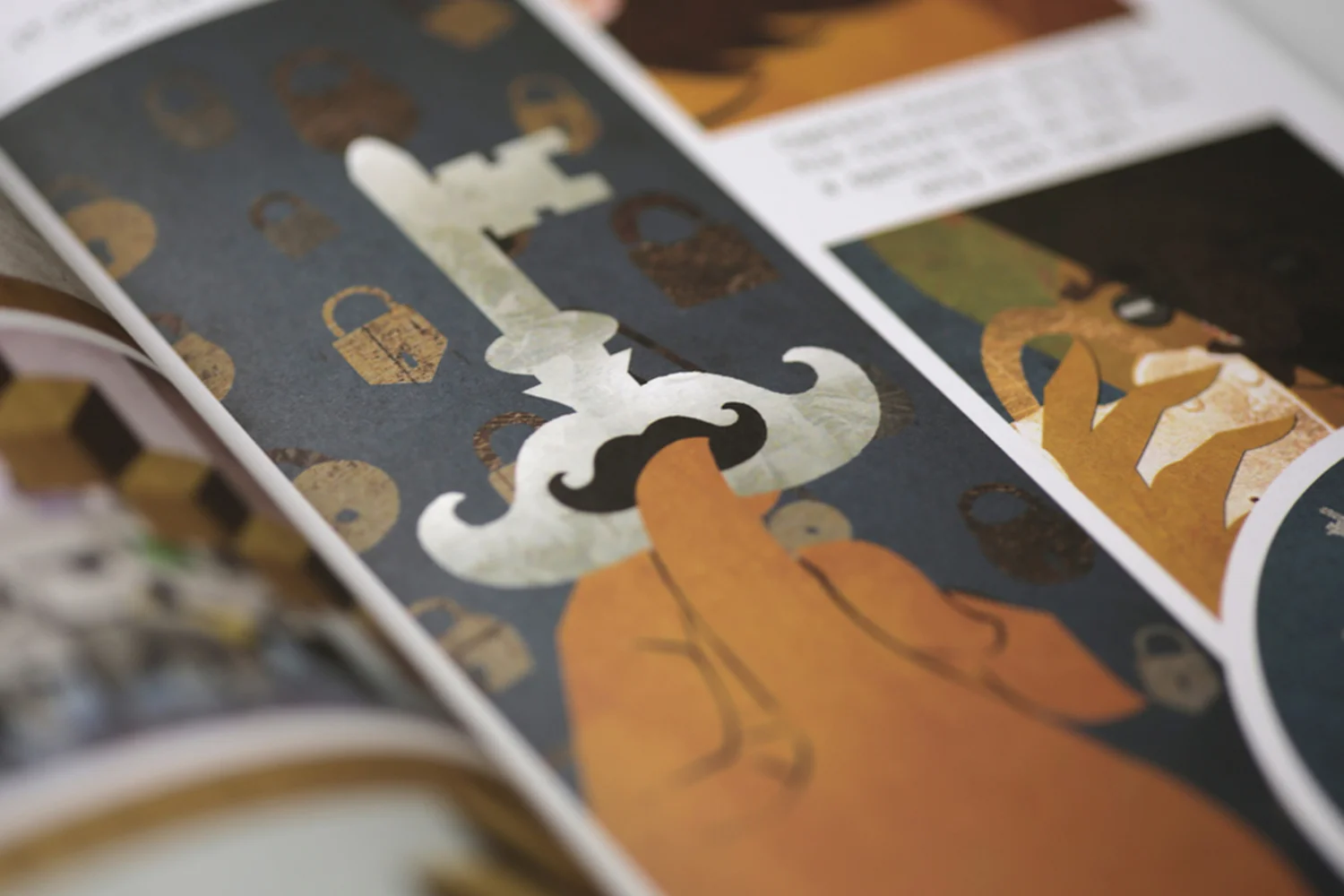 A combination of picture book and graphic novel, the book uses unusual perspective to give a sense of the cinematic and the over-dramatic.