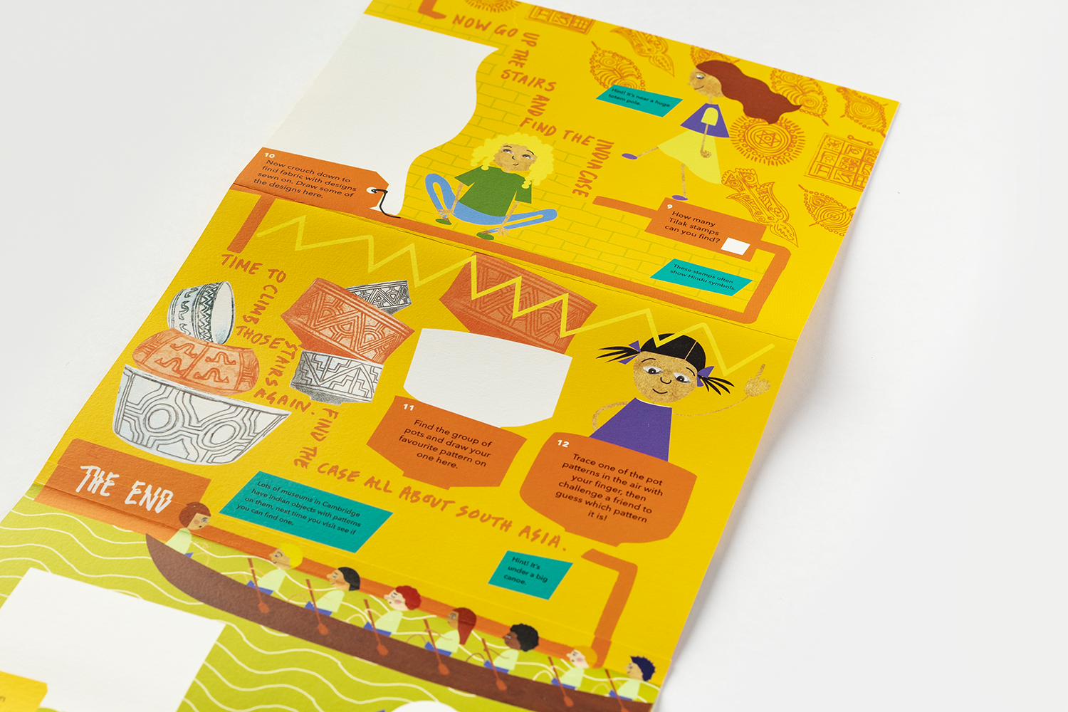  A diverse and playful range of characters were developed to help lead children around the exhibition and museum. 