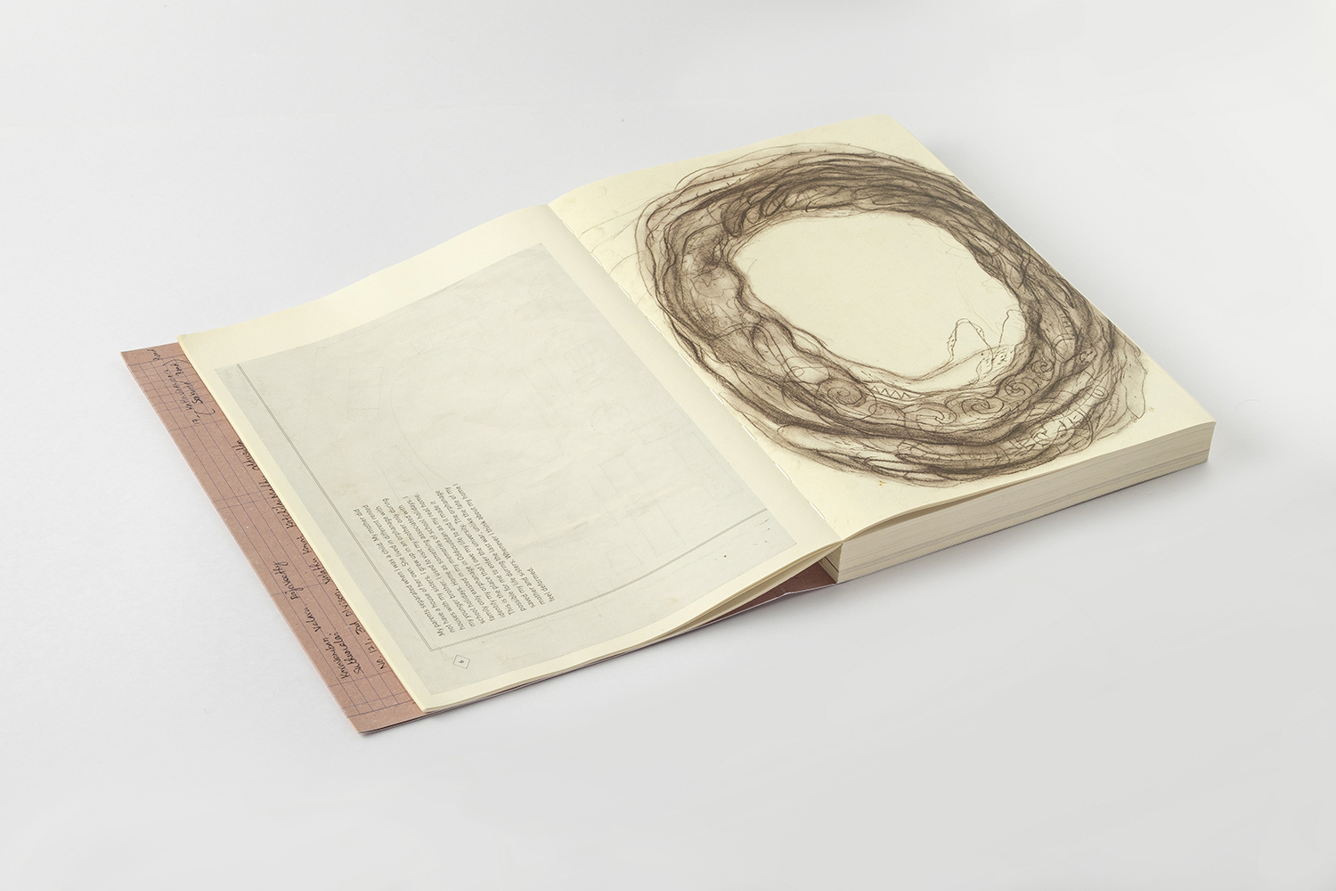 The artwork consisted of collected stories of displacement, collated with drawings and architectural plans of remembered spaces.