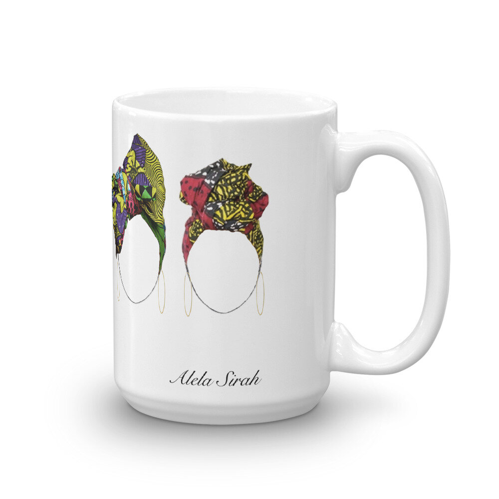 Head Wrap Girls Mugs