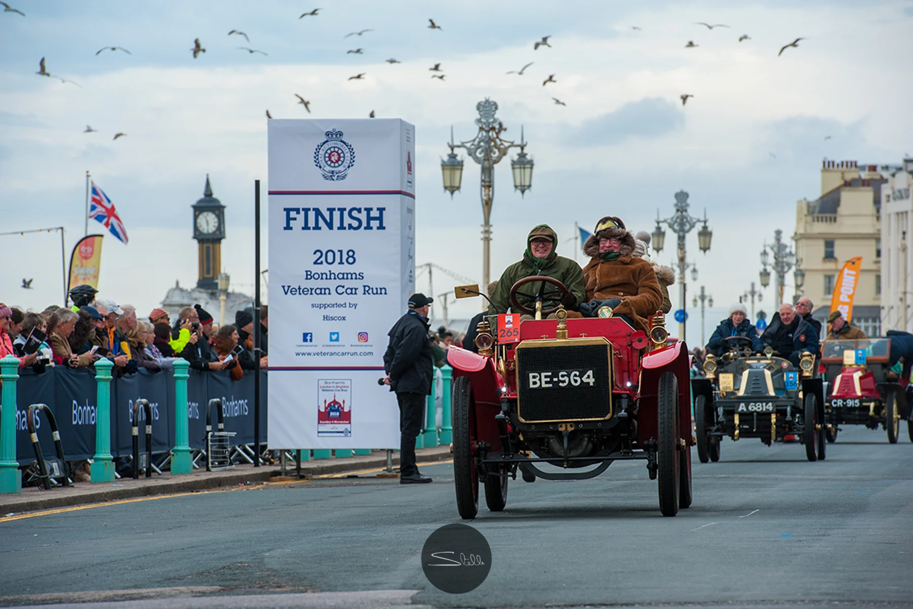 Viscount Randal Dunluce driving his 1903 Martini 4 cylinders 18 HP.