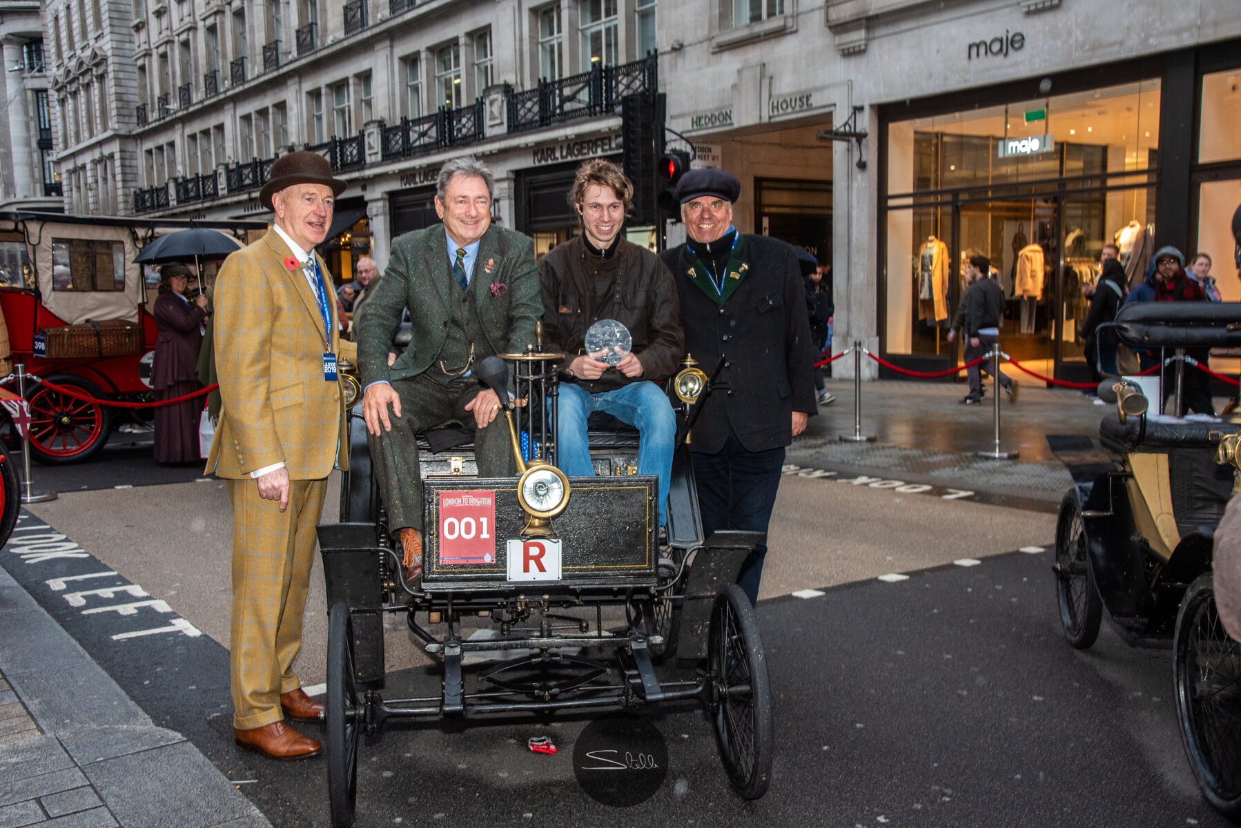  Concours d’Elegance Light Vehicle Award went to car number 1, an 1894 Benz driven by Mr Hermann Layher     