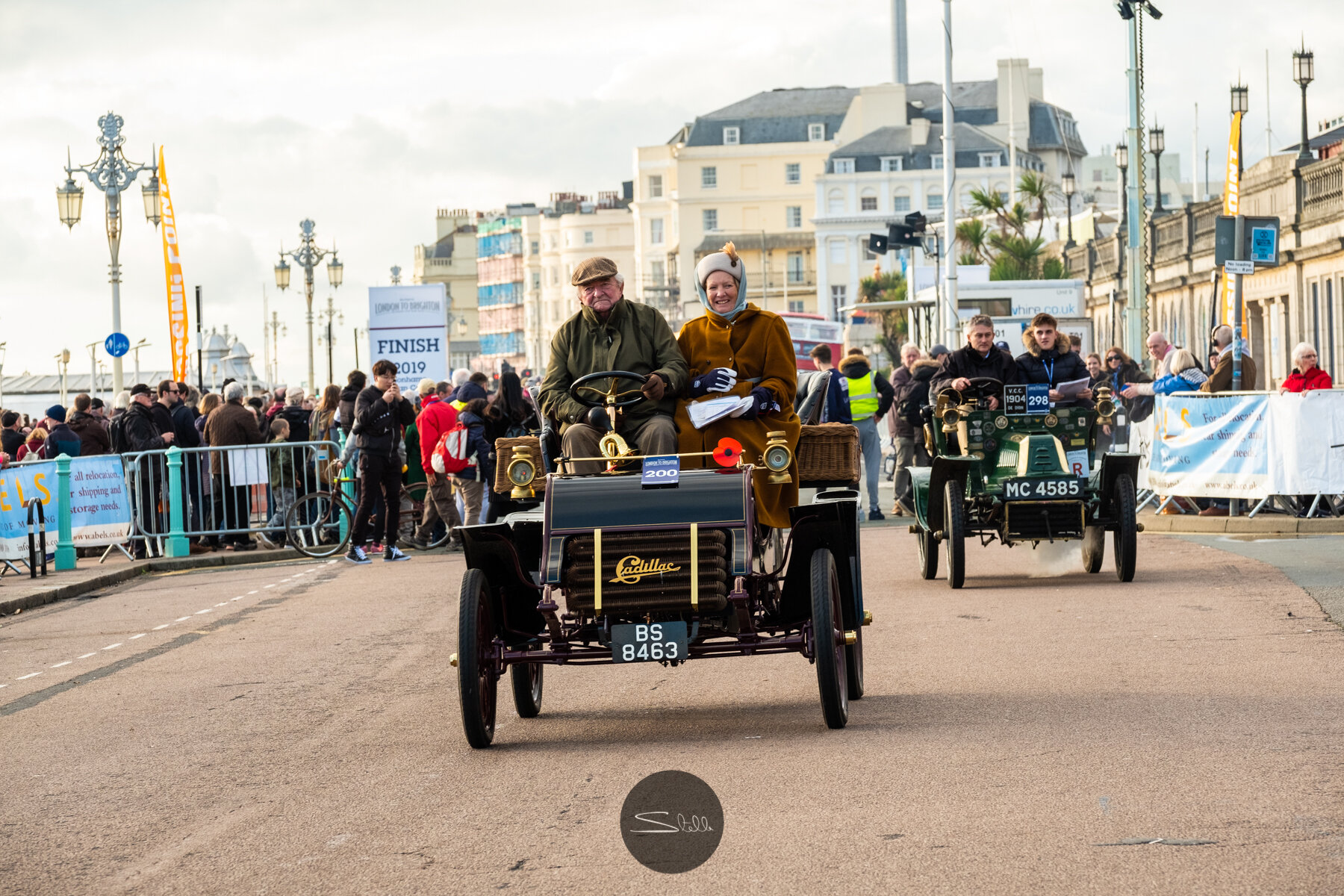  Car 200 a 1903c Cadillac driven by Richard Skipworth and car 298 a 1904 De Dion Bouton driven by Andrew North. 