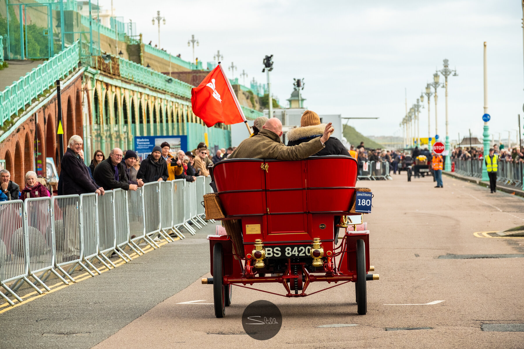  Car 180 a 1903 Cadillac, rear entrance tonneau driven by Michael Kadoorie. 