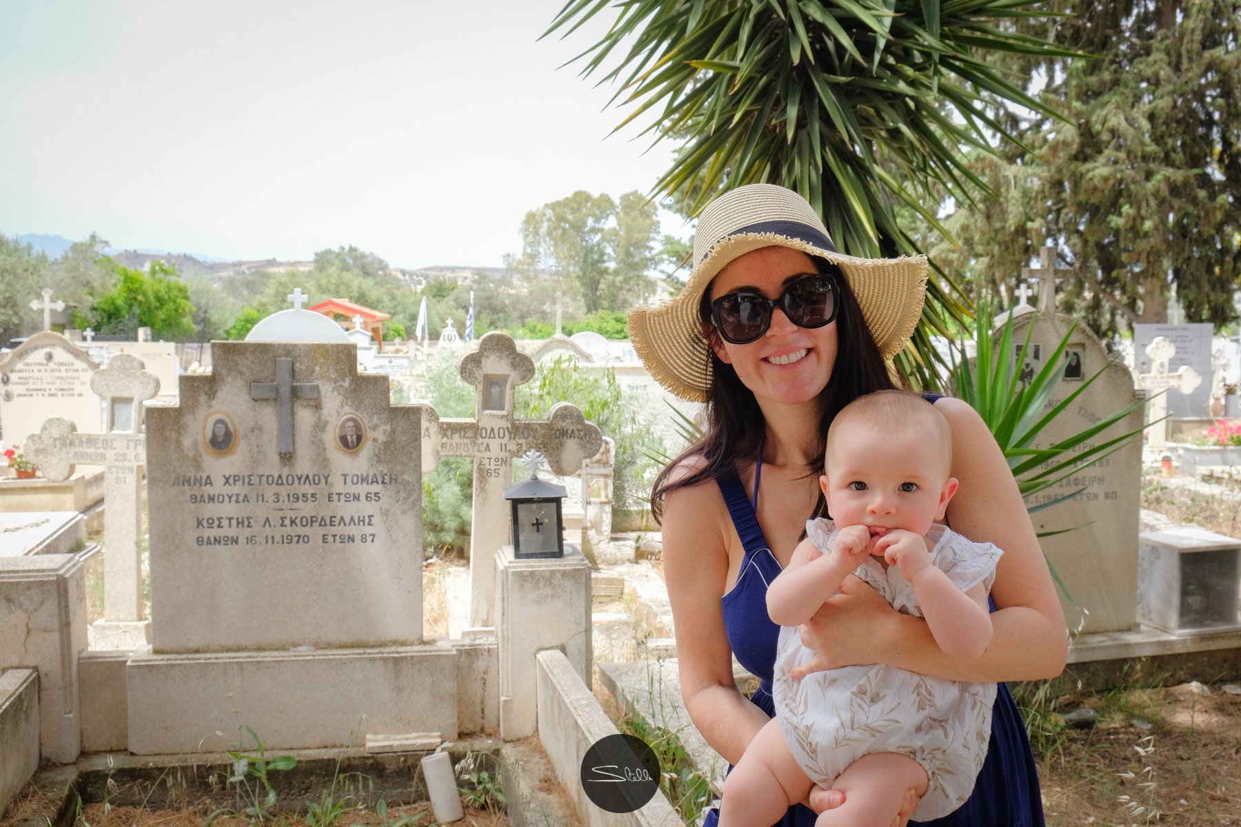  The cemetery where my parents and both sets of grandparents are laid to rest. They were all born in this village or nearby in Cyprus. My paternal grandparents are shown in this photo. 