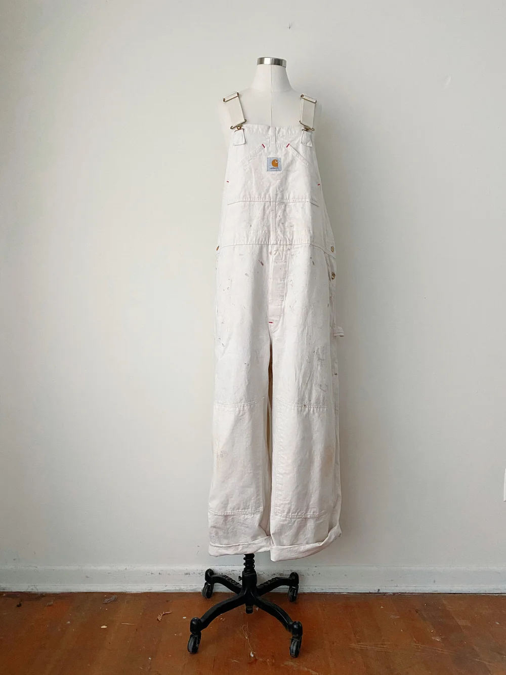 carhartt overall 80-90s USA製 Vintage 1980's 90's Carhartt Carpenter Overalls White 48 X