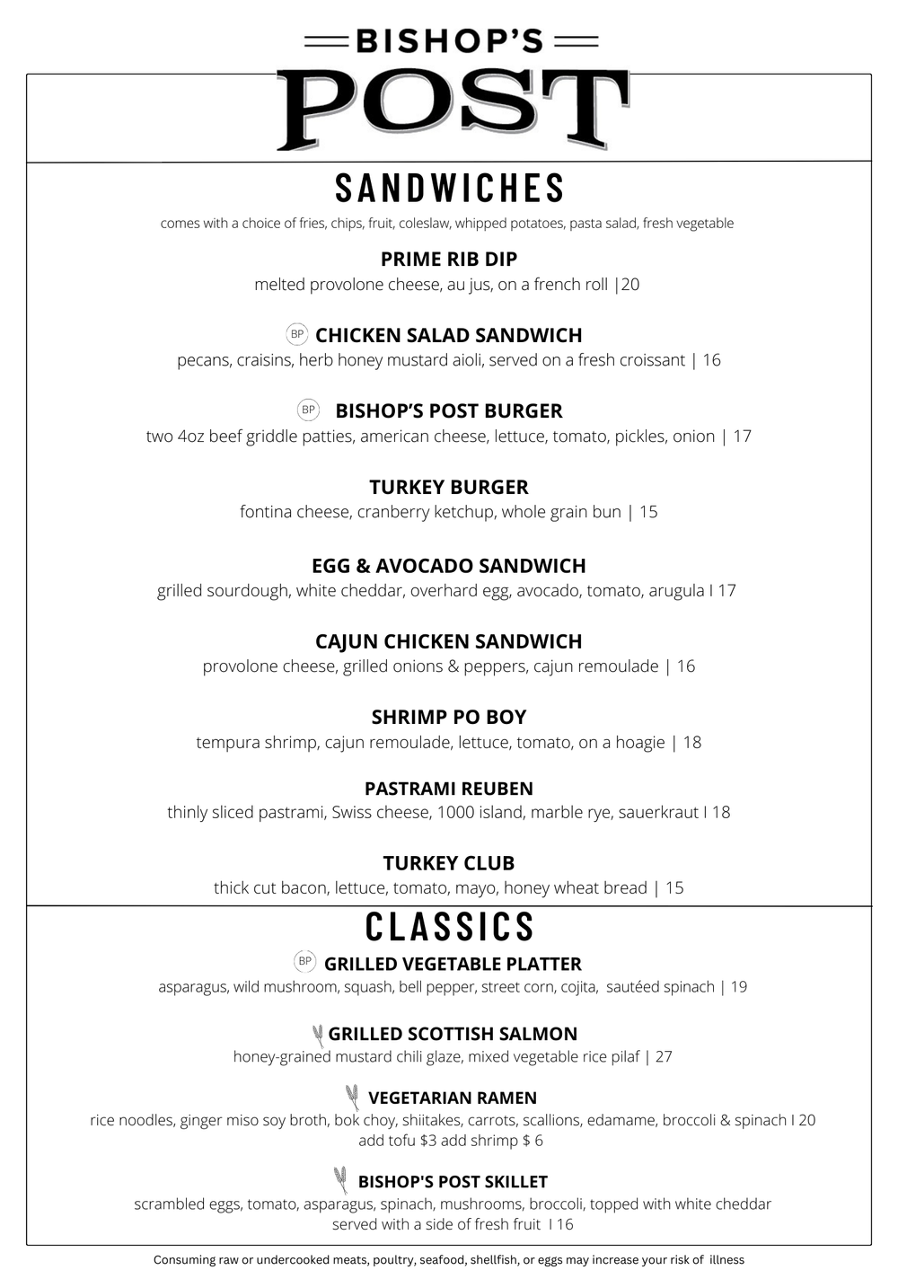 Menu Post American Style Restaurant Chesterfield, MO