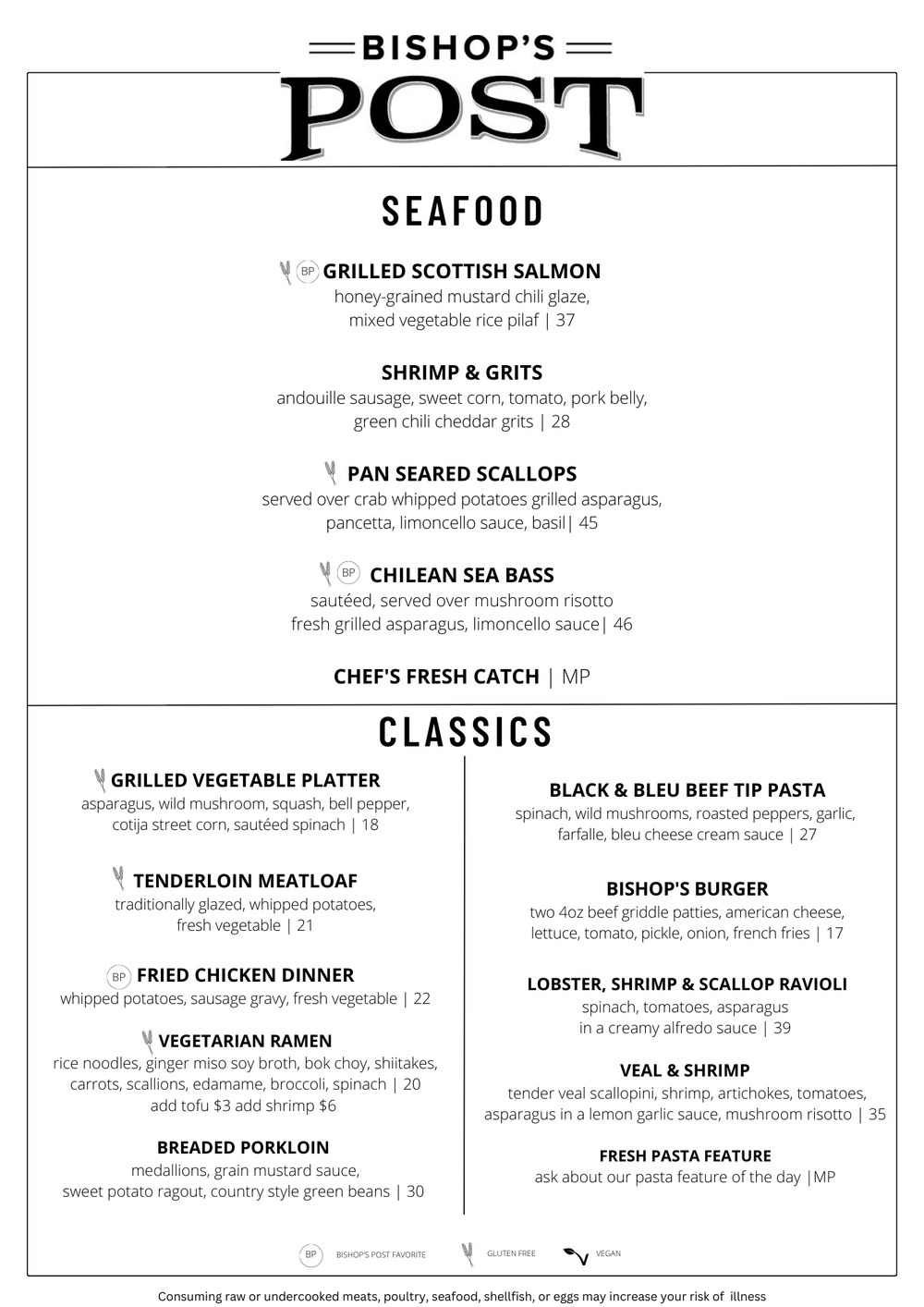 Menu Post American Style Restaurant Chesterfield, MO