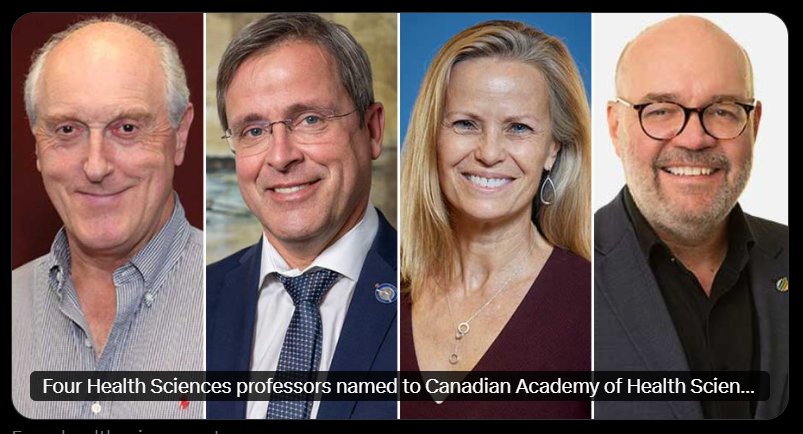 Four Health Sciences professors named to Canadian Academy of Health Sciences