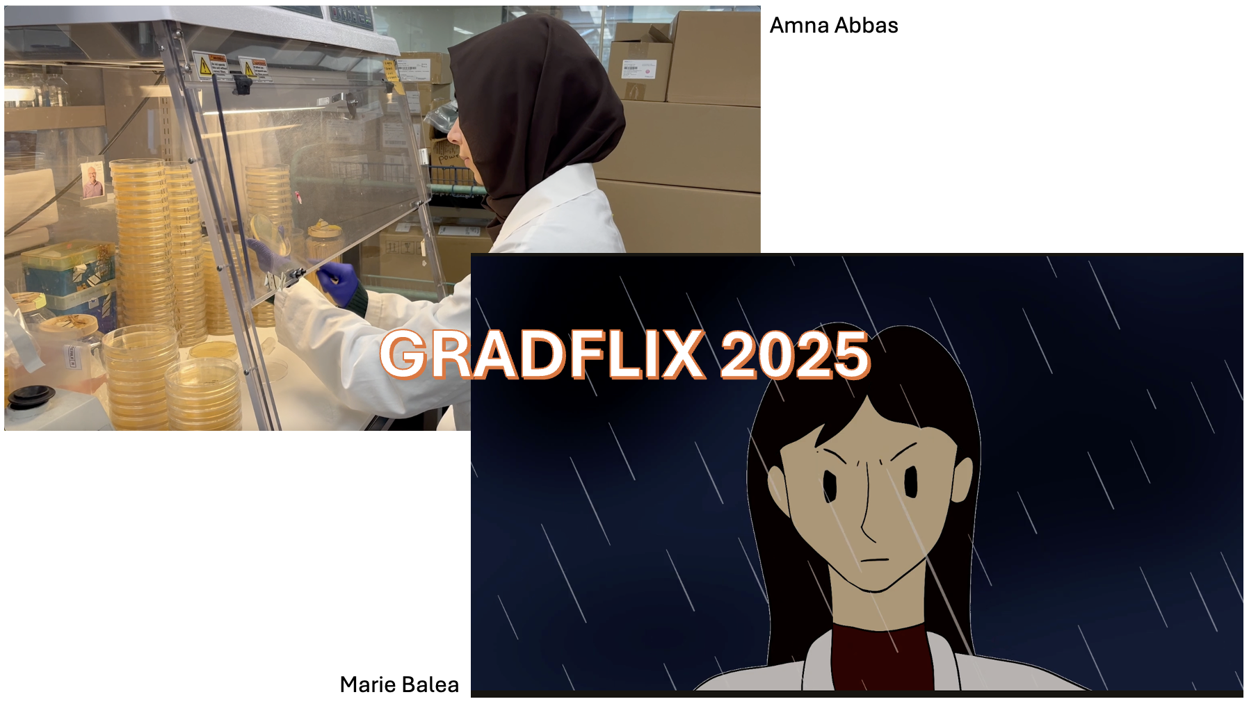 GradFlix 2025 Winners - Amna and Marie