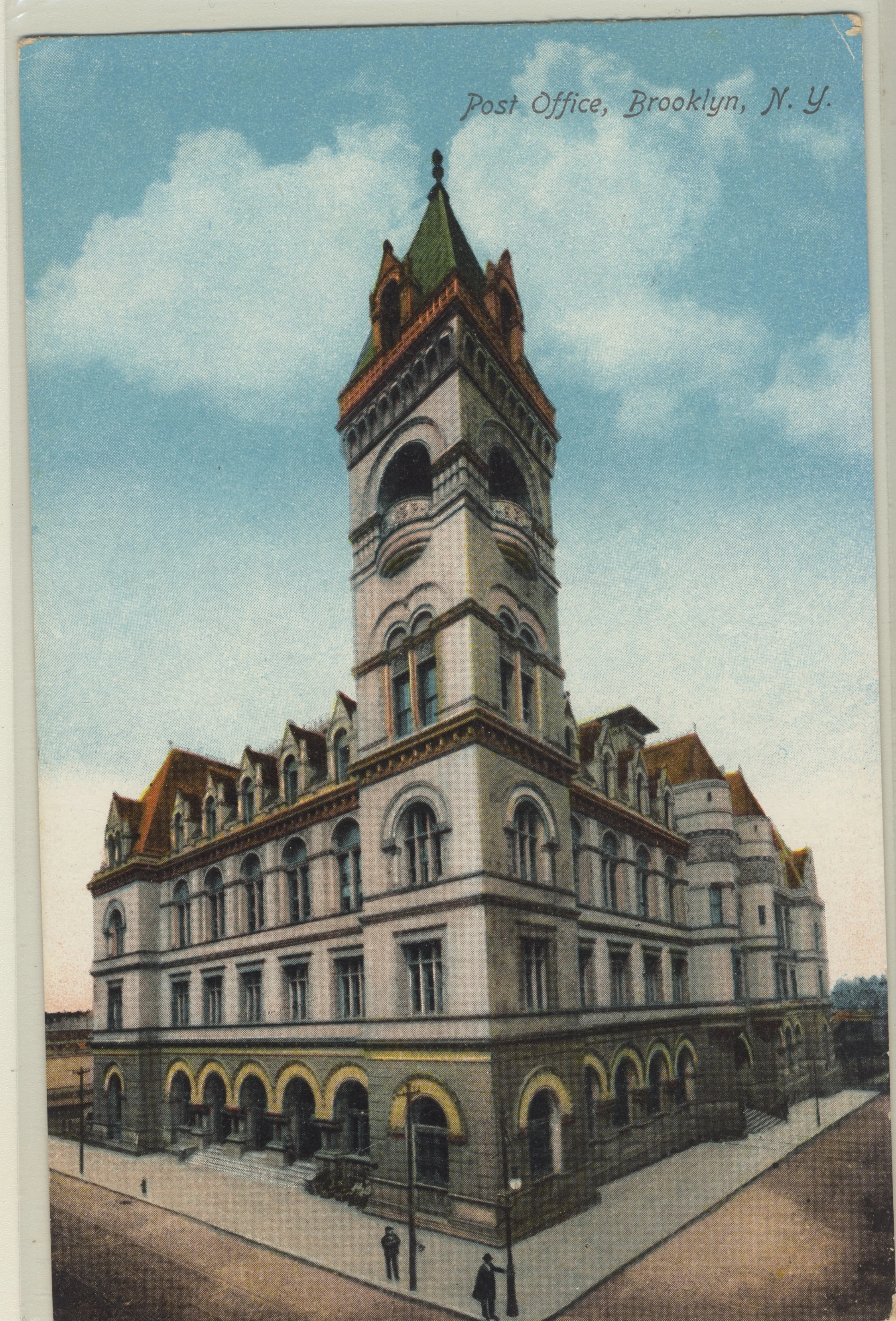 Brooklyn Post Office Postcard Print