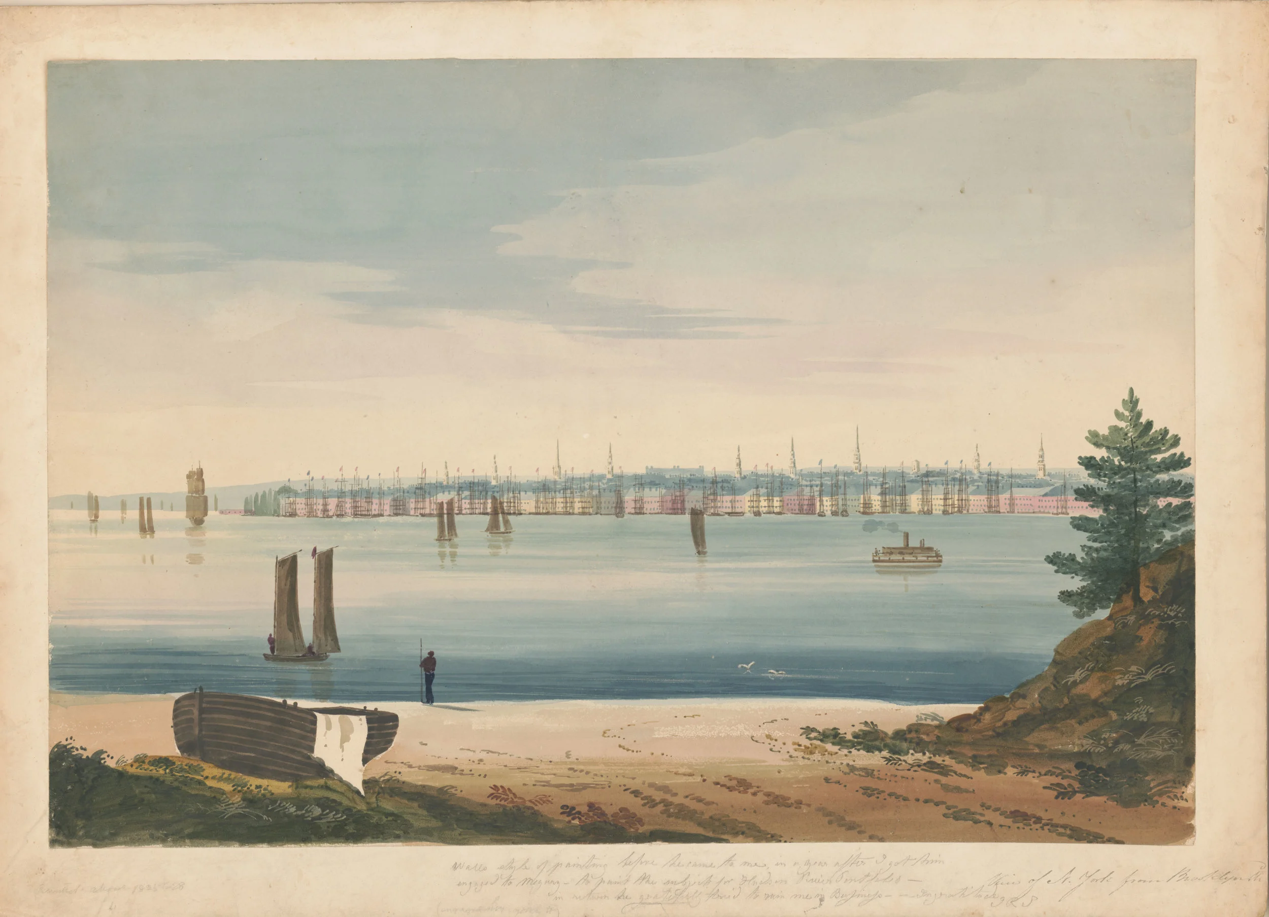 View of New York from Brooklyn, 1828