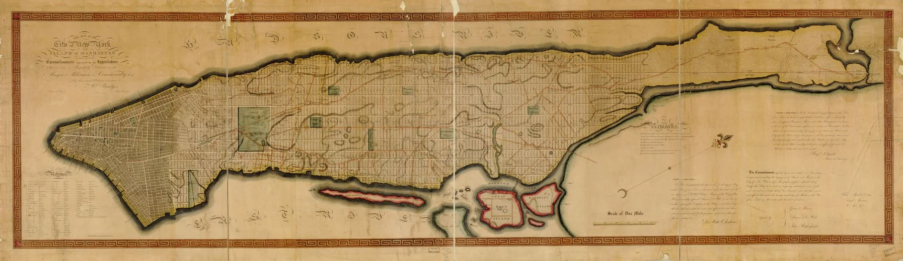 1811 Commissioners Plan Map (by William Bridges)