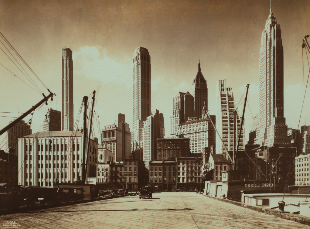 View from the East River Piers, September 17, 1932.