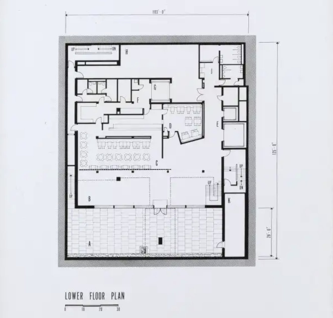 Lower floor plan 