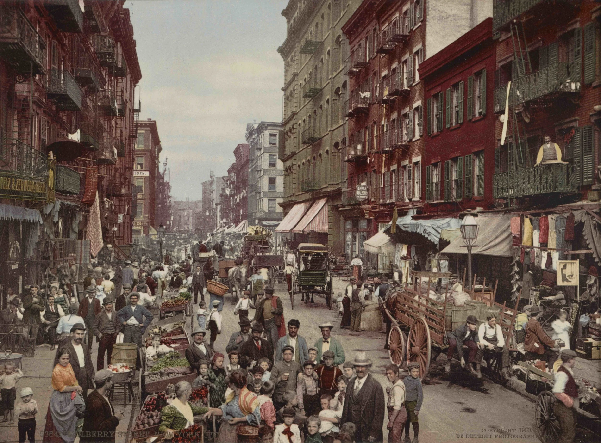 Mulberry Street, circa 1900.