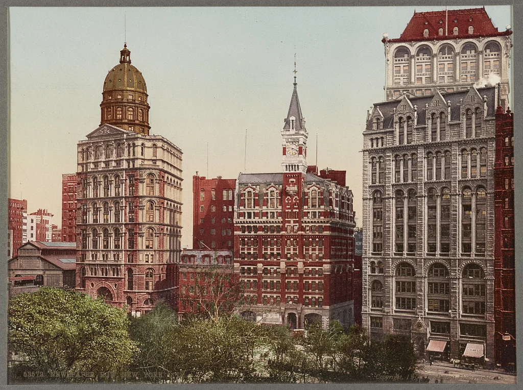 Newspaper Row, circa 1900