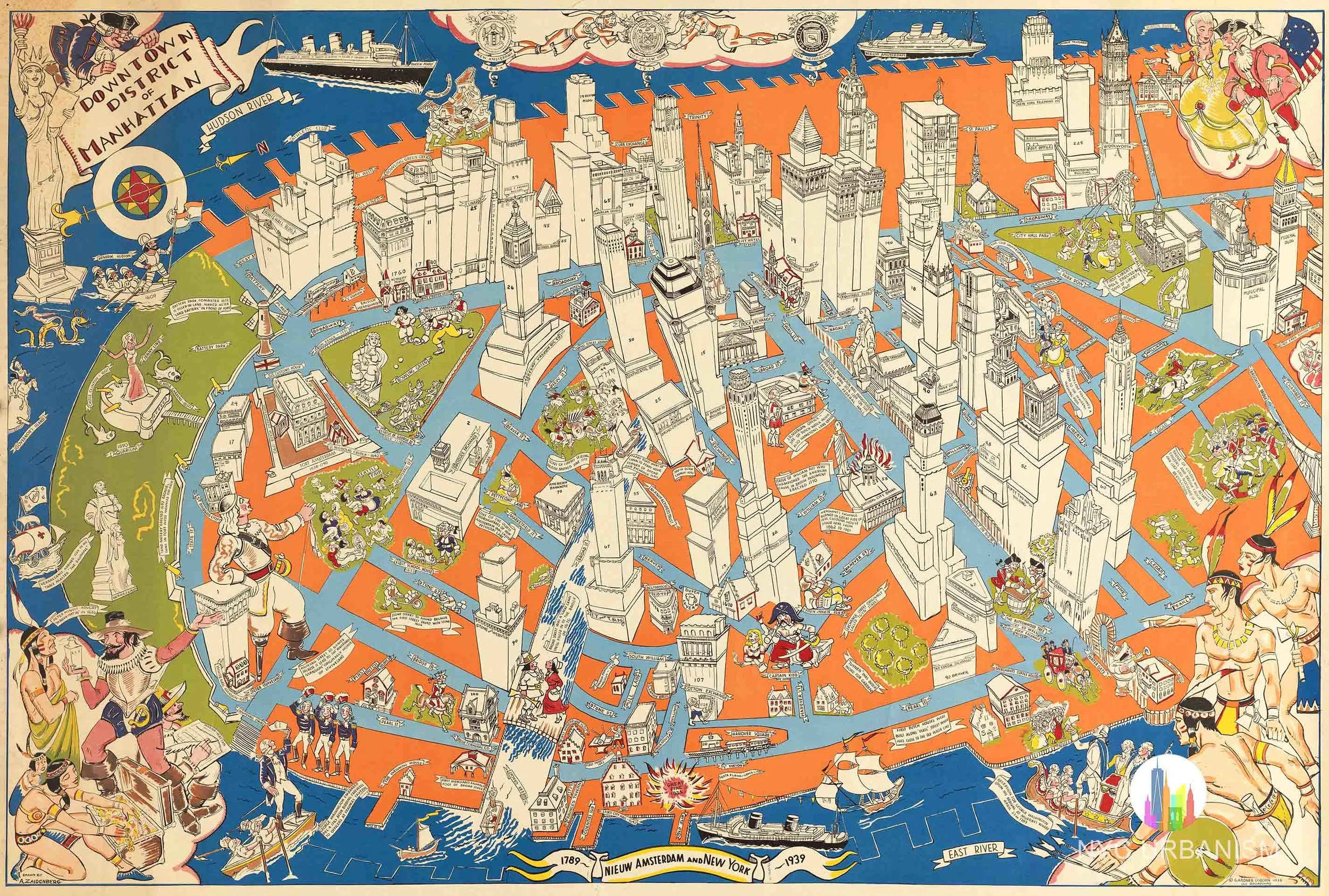 1939 Downtown District Map