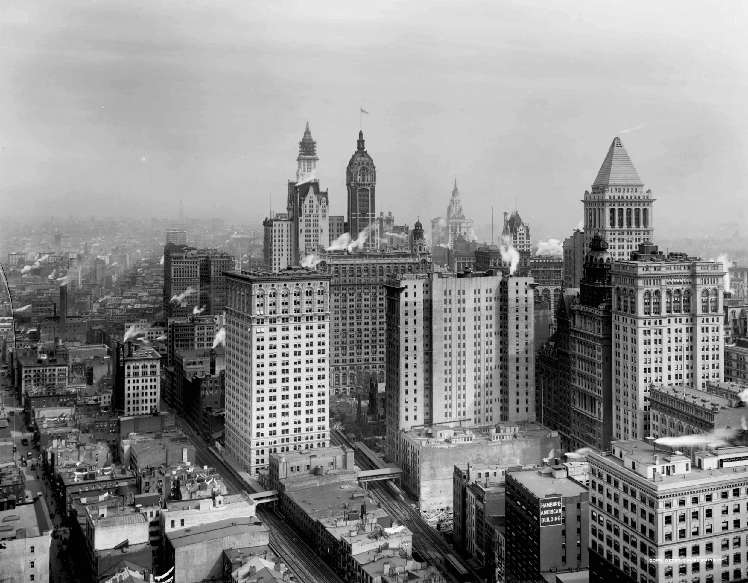 Lower Manhattan Skyscrapers, 1913