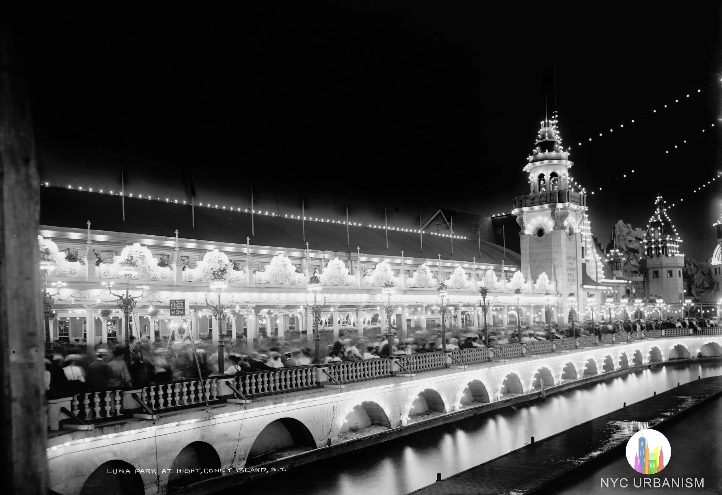 Luna Park at Night, 1905