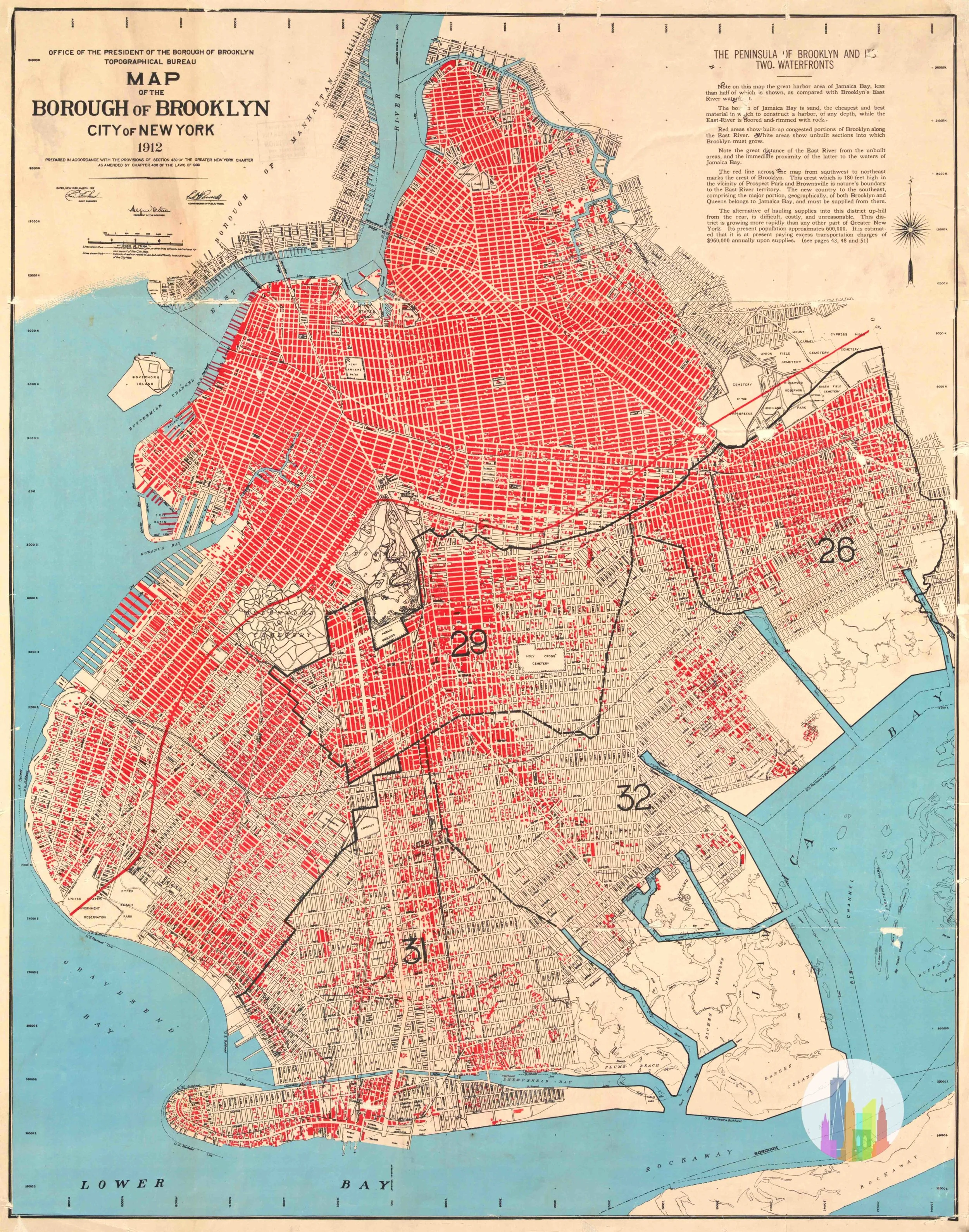 Brooklyn Map, 1912