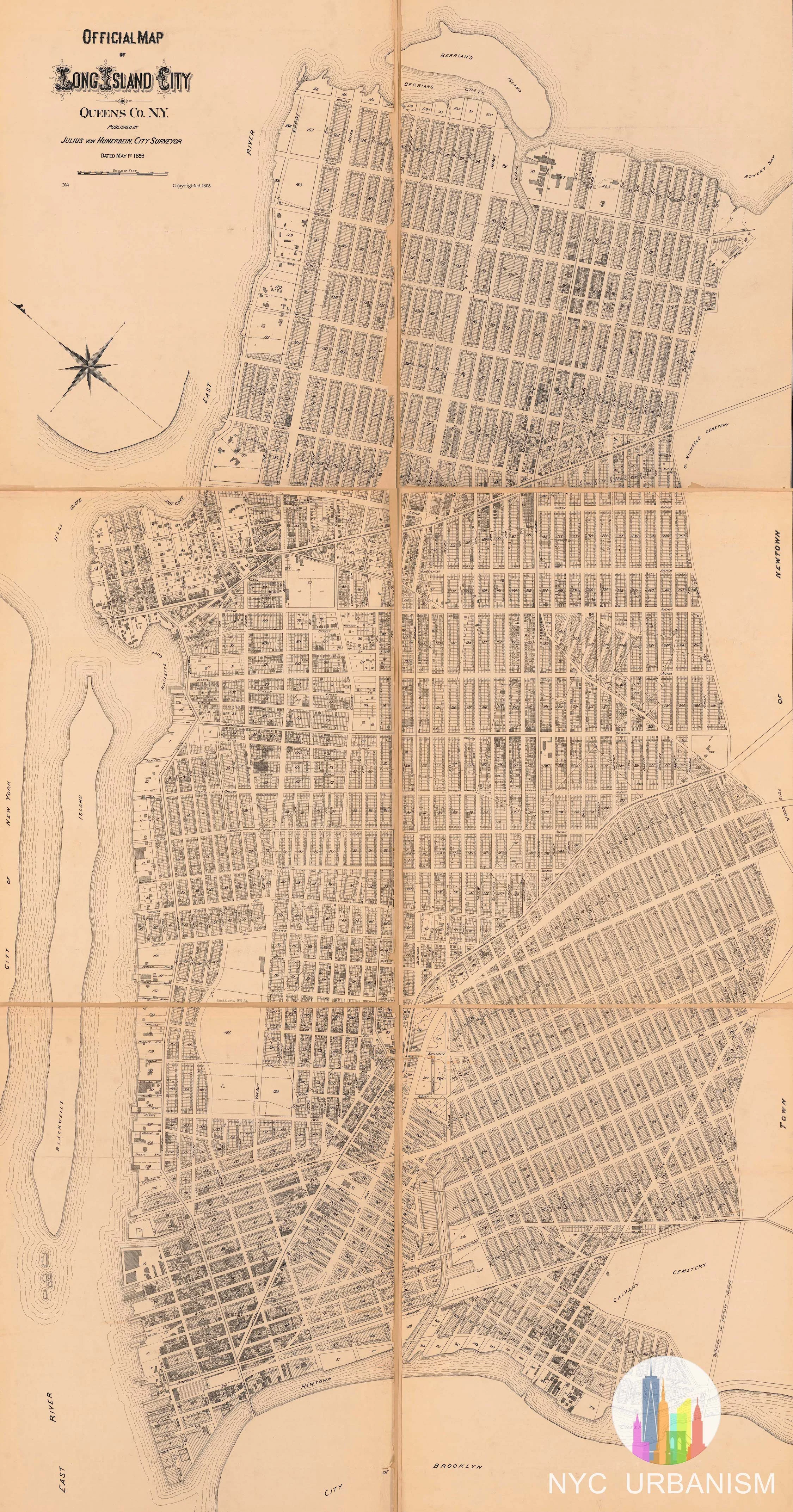 Official Map of Long Island City (1893)