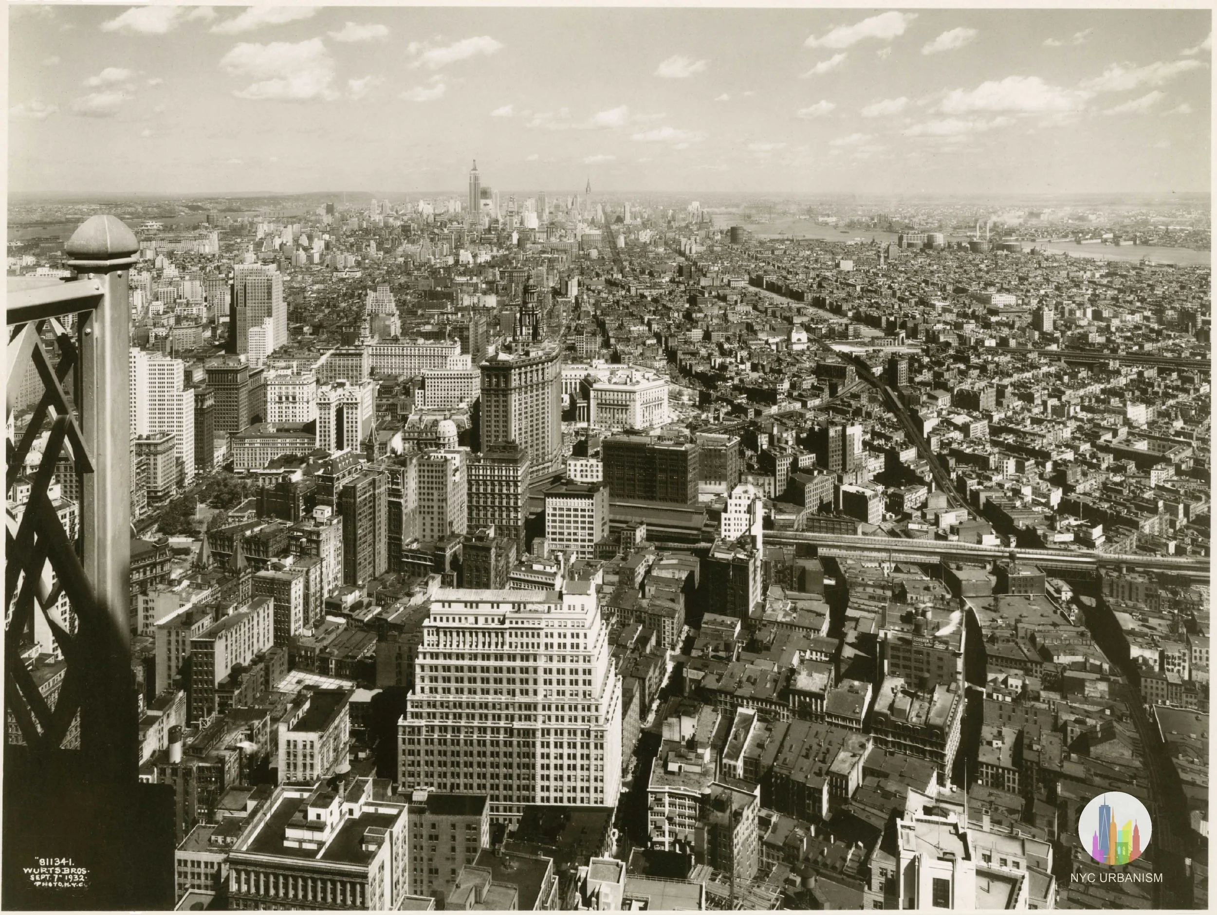 Skyline from 70 Pine, 1932
