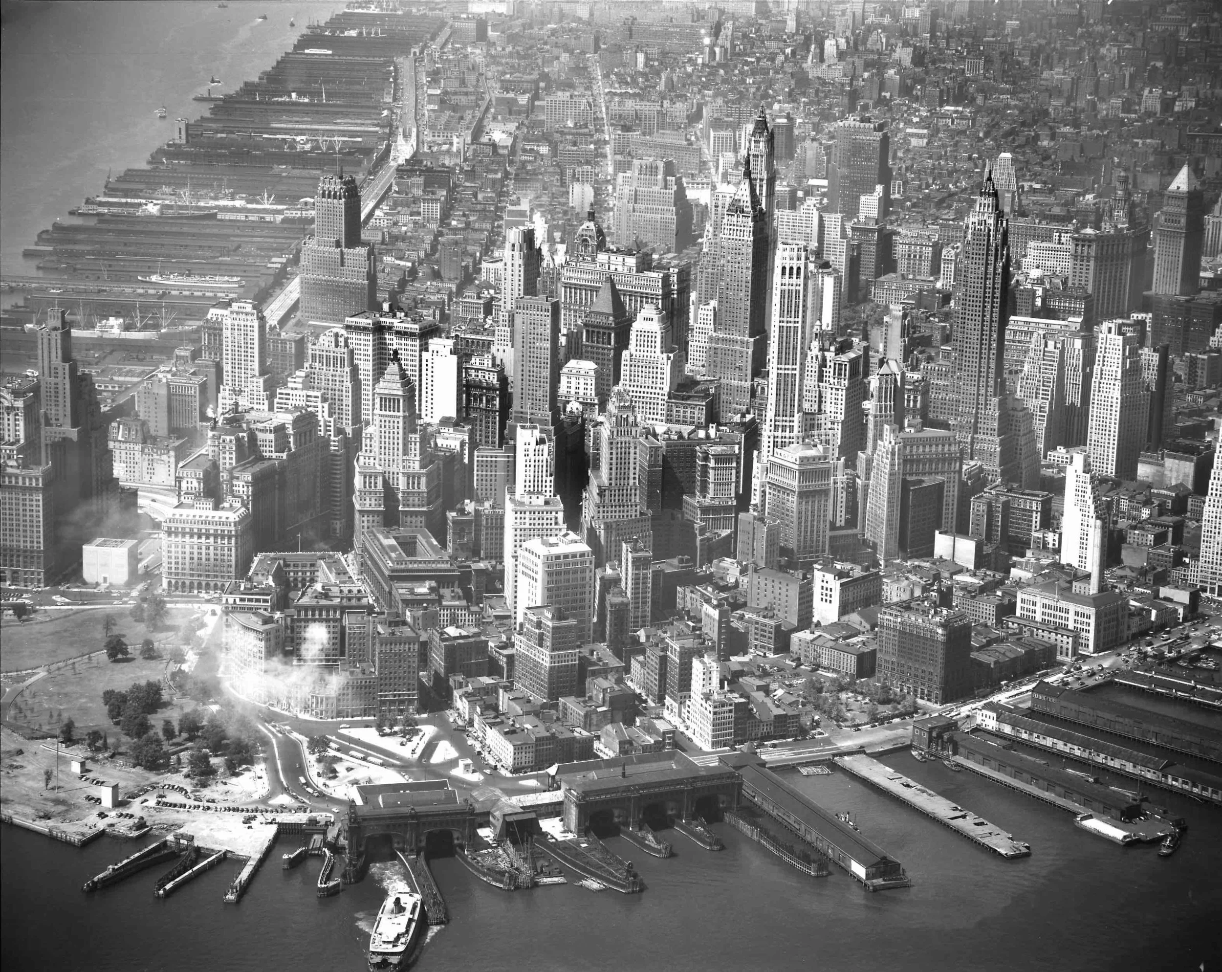 Lower Manhattan Aerial, 1951